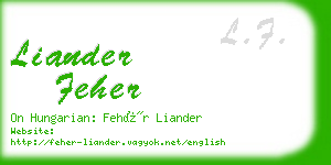 liander feher business card